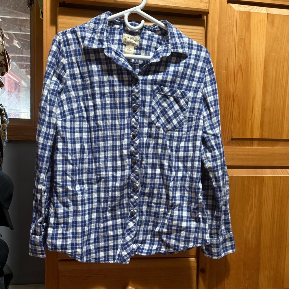 Blue Plaid Shirt